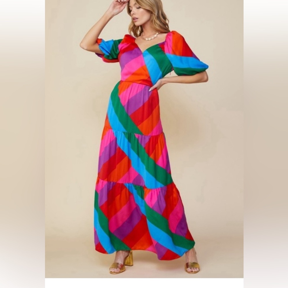 NWT colorful maxi dress